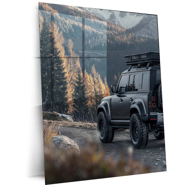 Land Rover Defender Metal Poster – Rugged Off-Road Adventure Wall Art | Classic 4x4 Decor - TURTLEWINGS 