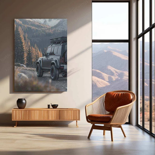 Land Rover Defender Metal Poster – Rugged Off-Road Adventure Wall Art | Classic 4x4 Decor - TURTLEWINGS 
