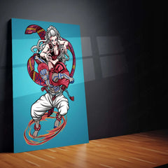 Anime Metal Poster | Demon Slayer Metal Poster | Kimetsu no Yaiba Wall Art | Anime Action Decor