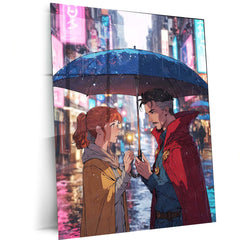 Doctor Strange Love Story – Multiverse Marvel Metal Frame - TURTLEWINGS 