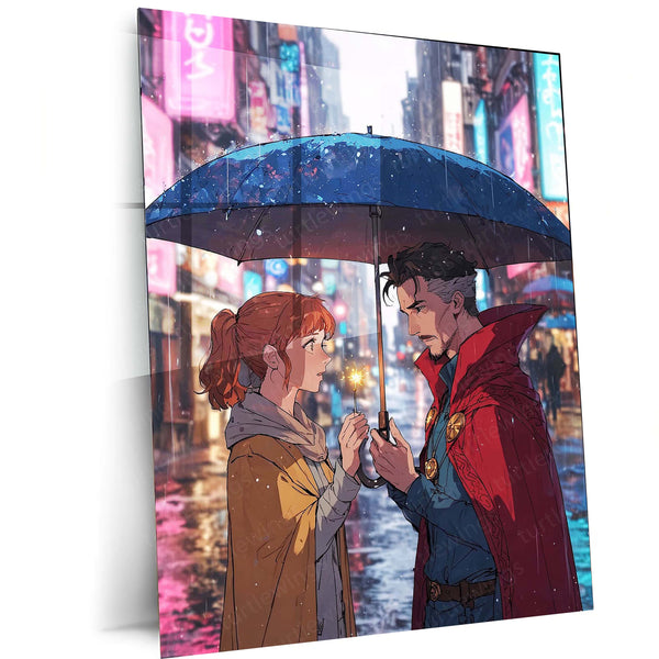 Doctor Strange Love Story – Multiverse Marvel Metal Frame - TURTLEWINGS 