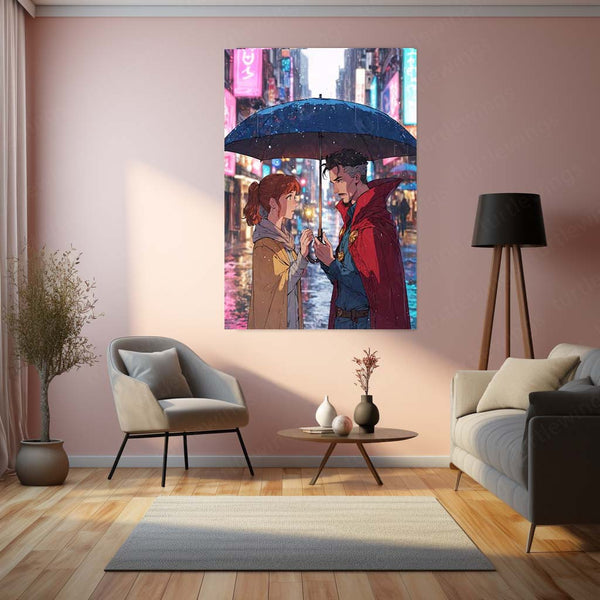 Doctor Strange Love Story – Multiverse Marvel Metal Frame - TURTLEWINGS 
