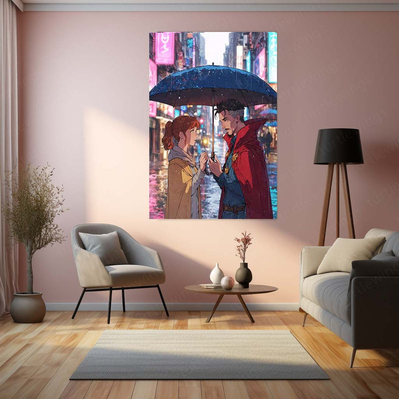 Doctor Strange Love Story – Multiverse Marvel Metal Frame - TURTLEWINGS 