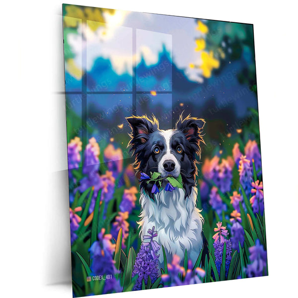 Dog in the Farm Metal Poster – Rustic Countryside Animal Wall Art | Farmhouse Decor - TURTLEWINGS 