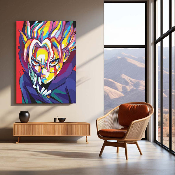 Anime Metal Poster | DanDaDan – Momo Ayase & Okarun Metal Poster | Supernatural Anime Wall Frame 03