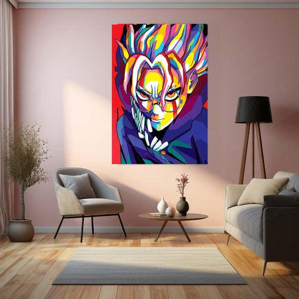 Anime Metal Poster | DanDaDan – Momo Ayase & Okarun Metal Poster | Supernatural Anime Wall Frame 03