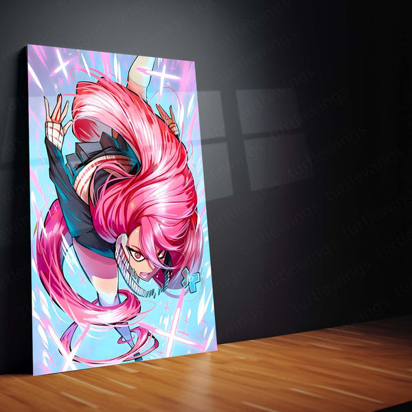 Anime Metal Poster | DanDaDan – Momo Ayase & Okarun Metal Poster | Supernatural Anime Wall Frame 06