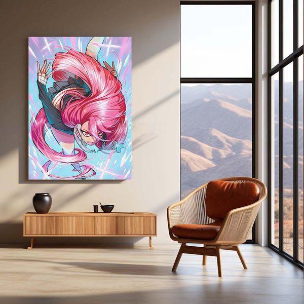 Anime Metal Poster | DanDaDan – Momo Ayase & Okarun Metal Poster | Supernatural Anime Wall Frame 06