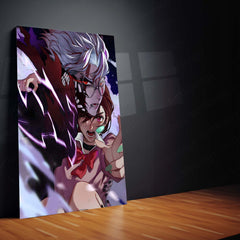 Anime Metal Poster | DanDaDan – Momo Ayase & Okarun Metal Poster | Supernatural Anime Wall Frame 08