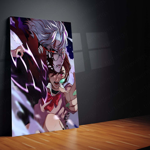 Anime Metal Poster | DanDaDan – Momo Ayase & Okarun Metal Poster | Supernatural Anime Wall Frame 08