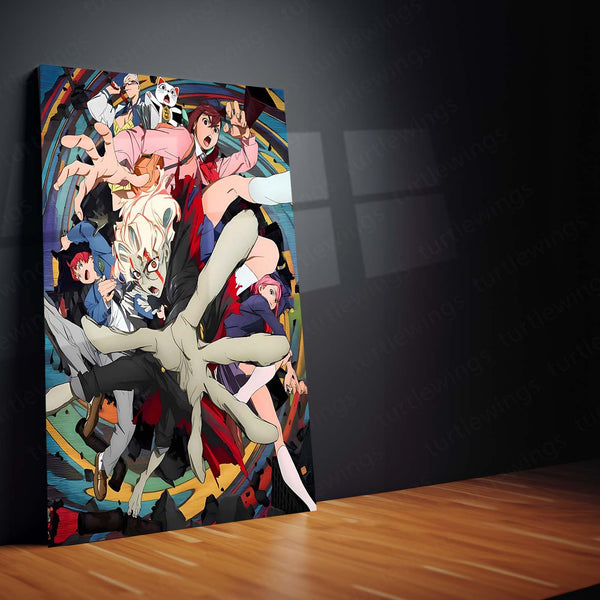 Anime Metal Poster | DanDaDan – Momo Ayase & Okarun Metal Poster | Supernatural Anime Wall Frame 05