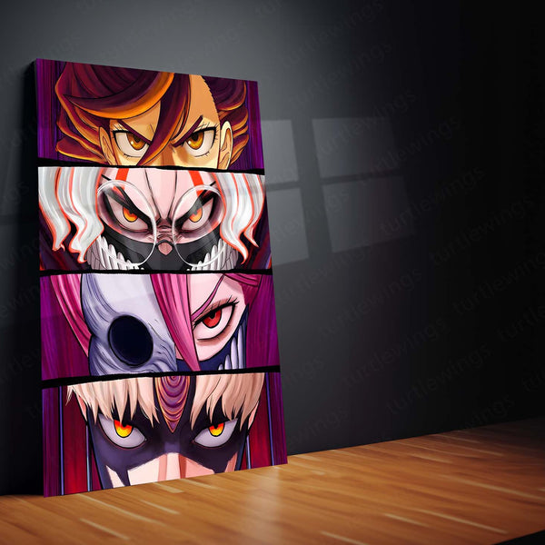 Anime Metal Poster | Dandadan – Eyes of the Supernatural Metal Poster | Paranormal Anime Wall Frame