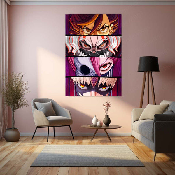 Anime Metal Poster | Dandadan – Eyes of the Supernatural Metal Poster | Paranormal Anime Wall Frame