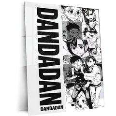Anime Metal Poster | Dandadan’s Diverse Expressions Metal Poster | Anime Reaction Faces Wall Frame