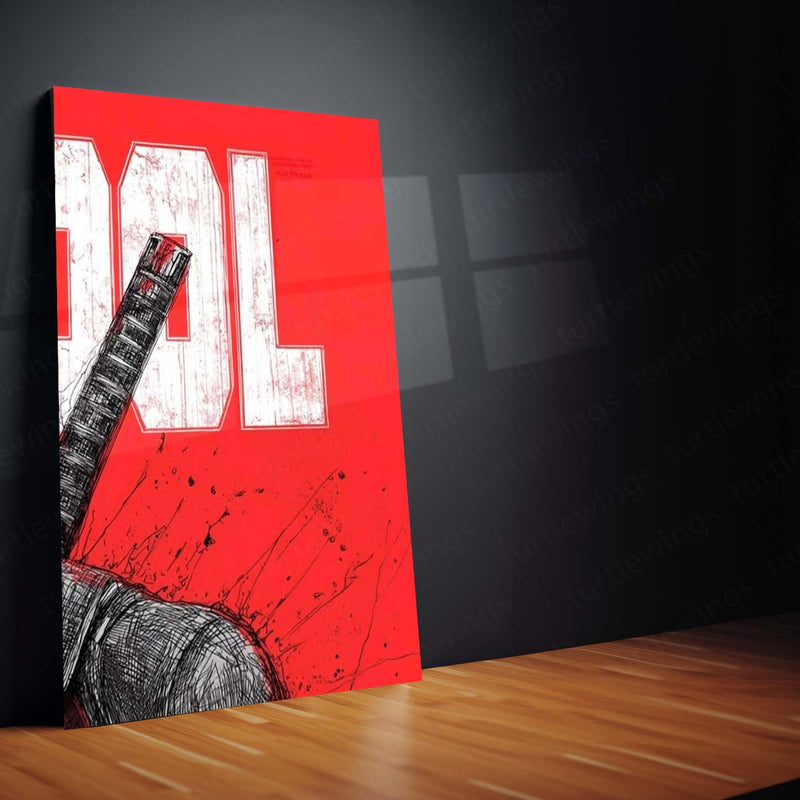 Superhero Metal Poster Set of 3 | Deadpool | Red Comic Style Triptych Wall Art – product image 5