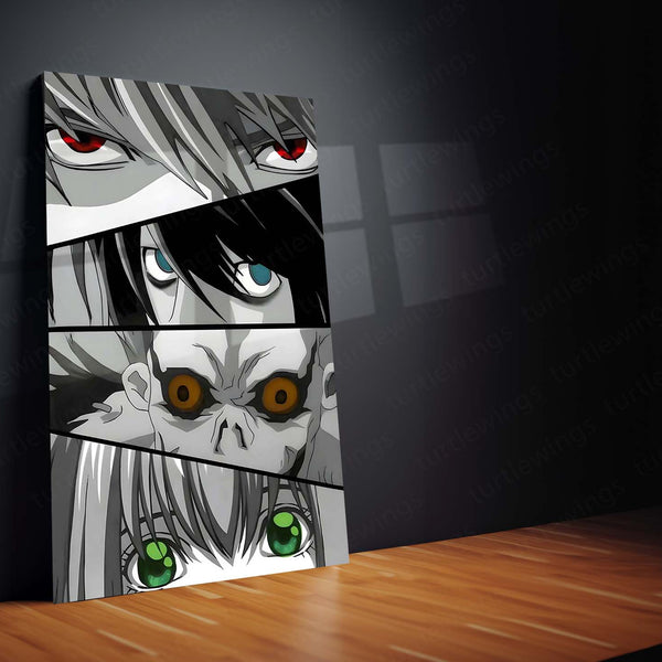 Anime Metal Poster | Death Note – Ryuk the Shinigami Metal Poster | Dark Anime Wall Frame