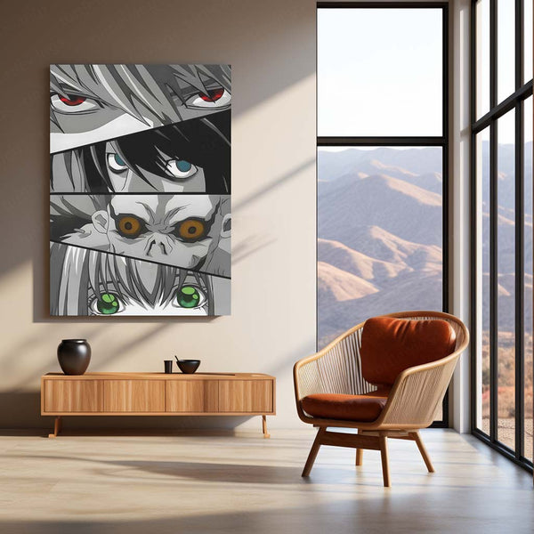Anime Metal Poster | Death Note – Ryuk the Shinigami Metal Poster | Dark Anime Wall Frame