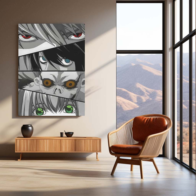Anime Metal Poster | Death Note – Ryuk the Shinigami Metal Poster | Dark Anime Wall Frame
