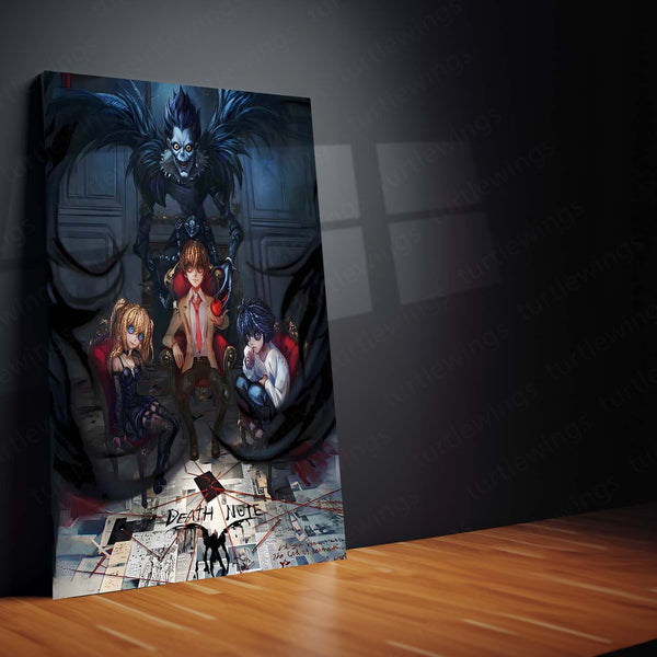 Anime Metal Poster | Death Note – Ryuk the Shinigami Metal Poster | Dark Anime Wall Frame 01
