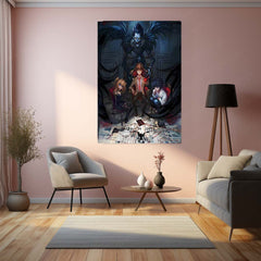 Anime Metal Poster | Death Note – Ryuk the Shinigami Metal Poster | Dark Anime Wall Frame 01