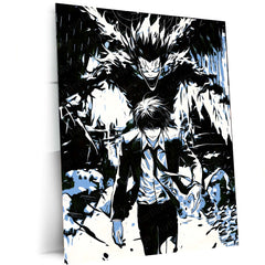 Anime Metal Poster | Death Note – Ryuk the Shinigami Metal Poster | Dark Anime Wall Frame 02