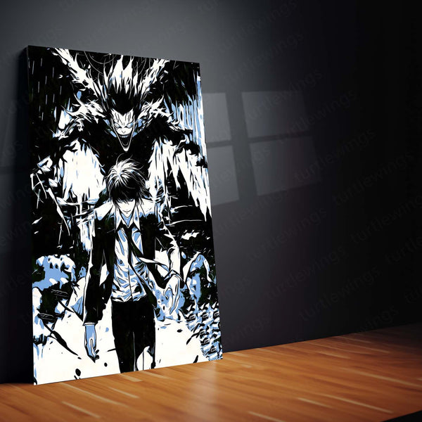 Anime Metal Poster | Death Note – Ryuk the Shinigami Metal Poster | Dark Anime Wall Frame 02