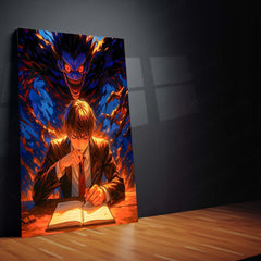 Anime Metal Poster | Death Note – Ryuk the Shinigami Metal Poster | Dark Anime Wall Frame 05
