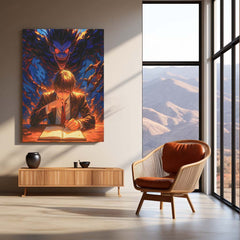Anime Metal Poster | Death Note – Ryuk the Shinigami Metal Poster | Dark Anime Wall Frame 05
