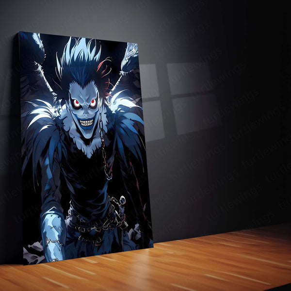 Anime Metal Poster | Death Note – Ryuk the Shinigami Metal Poster | Dark Anime Wall Frame 06