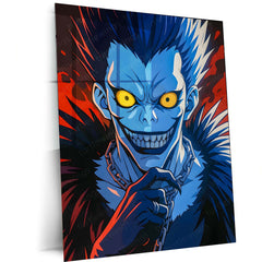 Anime Metal Poster | Death Note – Ryuk the Shinigami Metal Poster | Dark Anime Wall Frame 07