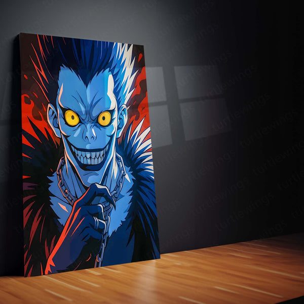 Anime Metal Poster | Death Note – Ryuk the Shinigami Metal Poster | Dark Anime Wall Frame 07