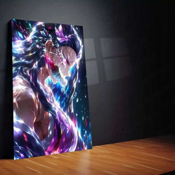 Anime Metal Poster | Demon Slayer | Breathing Power Anime Metal Frame | Dark Intensity & Warrior Spirit Wall Art - TURTLEWINGS 