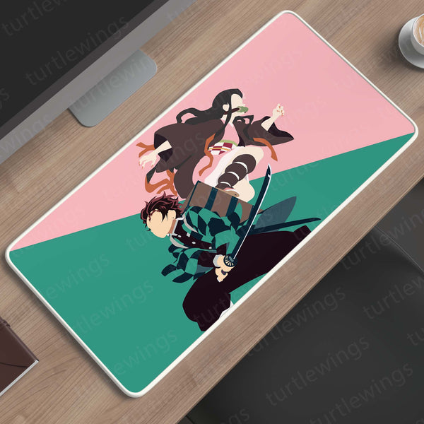 Demon Slayer Deskmat – Tanjiro & Nezuko Minimal Art