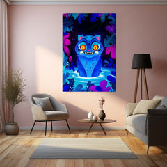 Anime Metal Poster | Derpy the Tiger – K-Pop Demon Hunters Fun Art Metal Poster | Quirky Anime Wall Frame 01