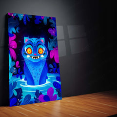 Anime Metal Poster | Derpy the Tiger – K-Pop Demon Hunters Fun Art Metal Poster | Quirky Anime Wall Frame 01