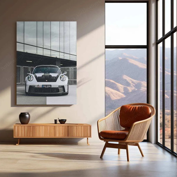 Porsche 911 GT3 RS Metal Poster | Supercar Wall Art | High-Performance Sports Car Decor - TURTLEWINGS 