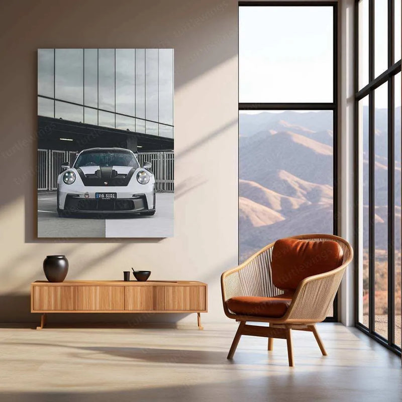 Porsche 911 GT3 RS Metal Poster | Supercar Wall Art | High-Performance Sports Car Decor - TURTLEWINGS 