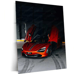 McLaren Supercar Metal Poster | High-Performance Automotive Wall Art | Speed & Luxury Decor - TURTLEWINGS 