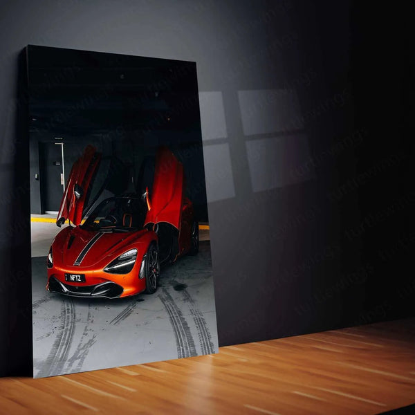 McLaren Supercar Metal Poster | High-Performance Automotive Wall Art | Speed & Luxury Decor - TURTLEWINGS 