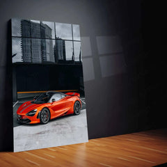 McLaren Supercar Metal Poster | High-Performance Automotive Wall Art | Speed & Luxury Decor - TURTLEWINGS 
