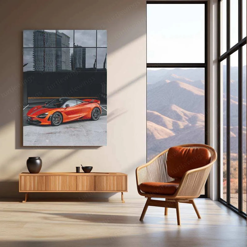 McLaren Supercar Metal Poster | High-Performance Automotive Wall Art | Speed & Luxury Decor - TURTLEWINGS 