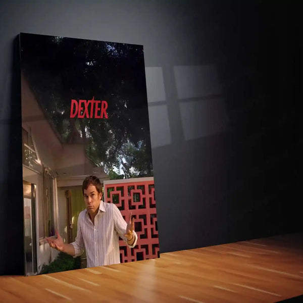 Movies & Series Metal Poster | Dexter Morgan Metal Poster | Dexter TV Series Wall Art | Dark Crime Thriller Frame | Minimal Cinematic Poster Decor - TURTLEWINGS 