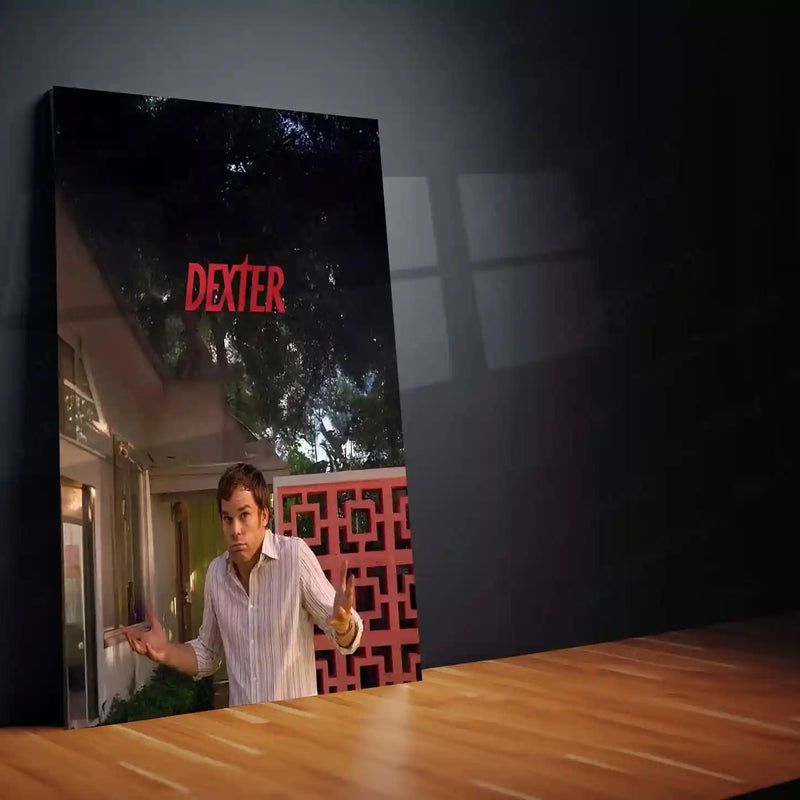 Movies & Series Metal Poster | Dexter Morgan Metal Poster | Dexter TV Series Wall Art | Dark Crime Thriller Frame | Minimal Cinematic Poster Decor - TURTLEWINGS 