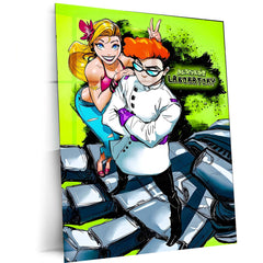 Dexter’s Laboratory – Retro Genius Vibes | Classic Cartoon Metal Frame Poster