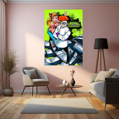 Dexter’s Laboratory – Retro Genius Vibes | Classic Cartoon Metal Frame Poster