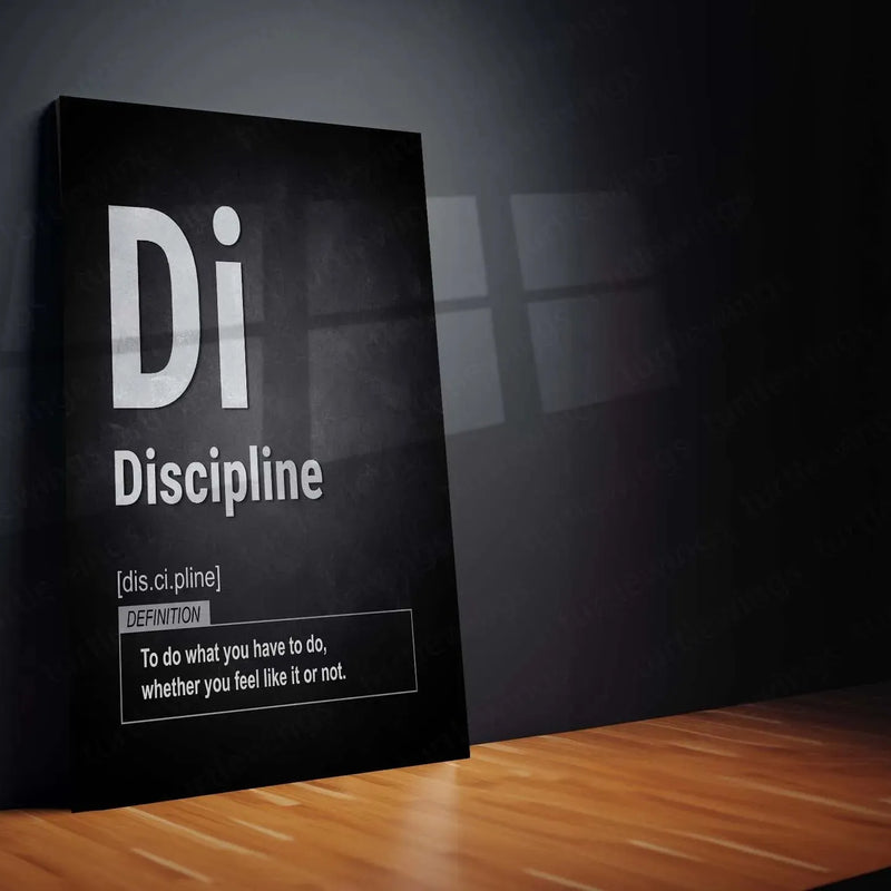 Motivational Metal Poster | Set of 3 Mindset, Discipline, Focus – Motivational Metal Poster Set for Success & Growth - TURTLEWINGS 