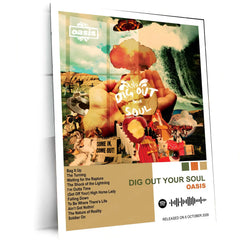 Oasis Complete Collection | Set of 11 | Set of 8 | Set of 4 | Album Posters Metal Frames Britpop Anthems. 90s Attitude. Timeless Manchester Energy. - TURTLEWINGS 