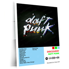 Daft Punk – Complete Album Collection | Set of 11 | Set of 8 | Set of 4 | Premium Metal Poster Set