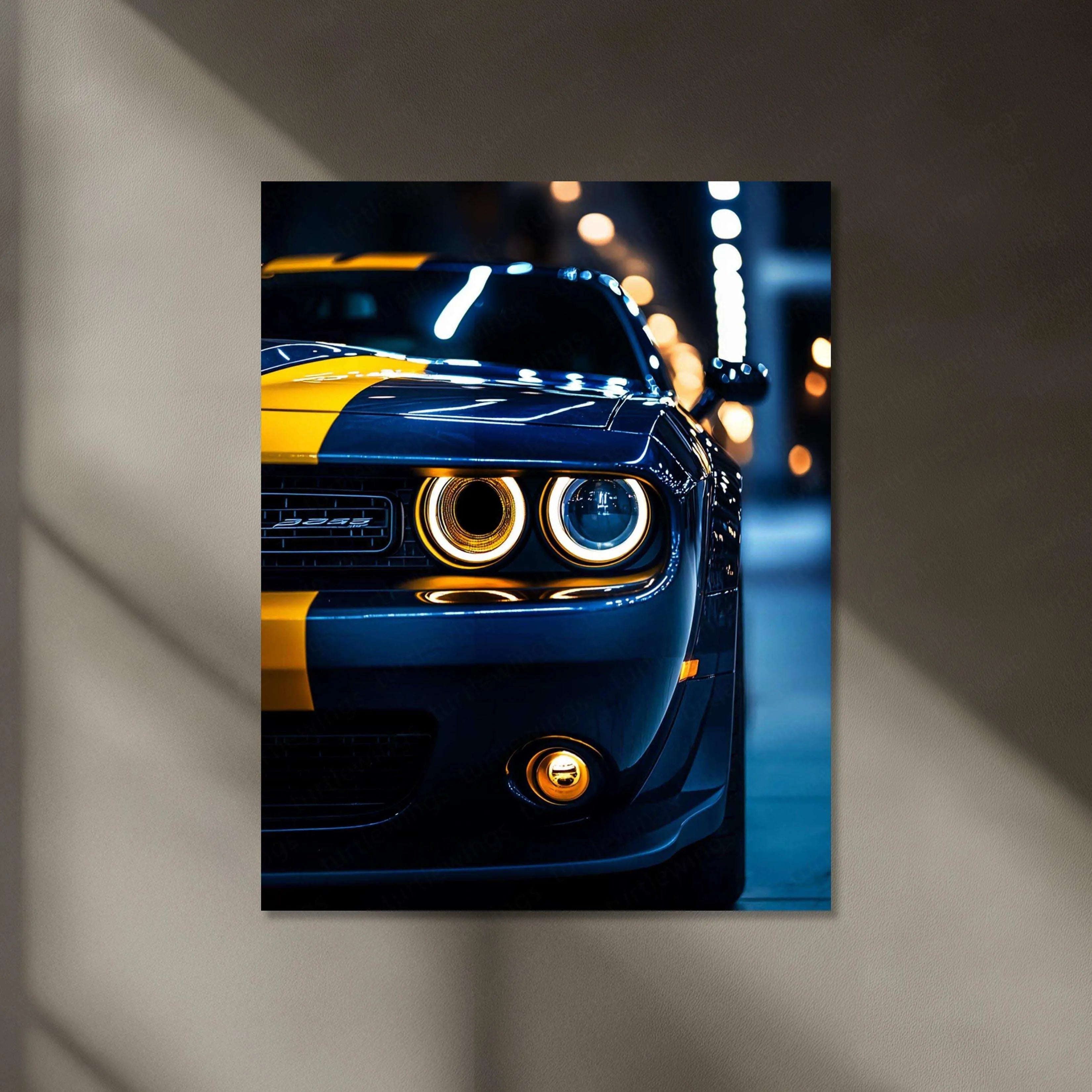 Dodge Challenger SRT Neon LED Metal Frame – Bold 4 | TURTLEWINGS