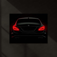 Dodge Challenger – The Hellfire Gaze | Muscle Car LED Wall Art | Neon Power Metal Frame Poster